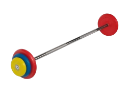 Штанга неразборная &quot;Barbell&quot; с цветными дисками d 25 мм, 22,5 кг