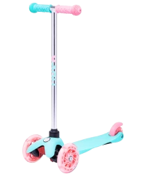 Самокат 3-колесный Zippy 3D, 120/80 мм, мятный, фото 1