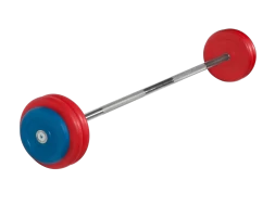 Штанга неразборная &quot;Barbell&quot; с цветными дисками d 25 мм, 30 кг