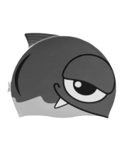 Шапочка для плавания AWT Fish Tunder/Silver, силикон, 91915 11