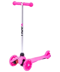 Самокат 3-колесный Zippy 3D, 120/80 мм, розовый, фото 2
