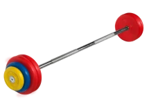 Штанга неразборная &quot;Barbell&quot; с цветными дисками d 25 мм, 32,5 кг