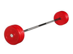 Штанга неразборная &quot;Barbell&quot; с цветными дисками d 25 мм, 35 кг