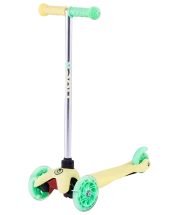 Самокат 3-колесный Zippy 3D, 120/80 мм, желтый