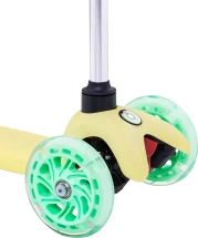 Самокат 3-колесный Zippy 3D, 120/80 мм, желтый