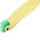 Самокат 3-колесный Zippy 3D, 120/80 мм, желтый