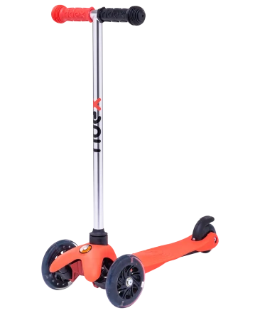 Самокат 3-колесный Zippy 3D, 120/80 мм, красный, фото 1
