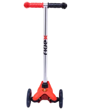 Самокат 3-колесный Zippy 3D, 120/80 мм, красный