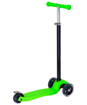 Самокат 3-колесный Snappy 3D, 120/80 мм, зеленый