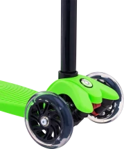 Самокат 3-колесный Snappy 3D, 120/80 мм, зеленый