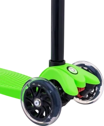 Самокат 3-колесный Snappy 3D, 120/80 мм, зеленый, фото 5