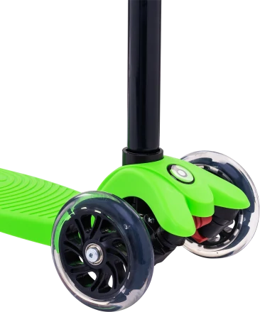 Самокат 3-колесный Snappy 3D, 120/80 мм, зеленый, фото 5