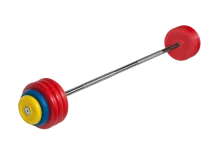 Штанга неразборная &quot;Barbell&quot; с цветными дисками d 25 мм, 42,5 кг