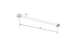 Прямая перекладина 27 мм для турника со сменным оборудованием, фото 4