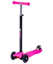 Самокат 3-колесный Snappy 3D, 120/80 мм, розовый