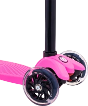 Самокат 3-колесный Snappy 3D, 120/80 мм, розовый
