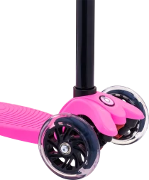 Самокат 3-колесный Snappy 3D, 120/80 мм, розовый, фото 4