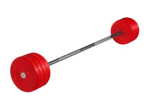 Штанга неразборная &quot;Barbell&quot; с цветными дисками d 25 мм, 45 кг