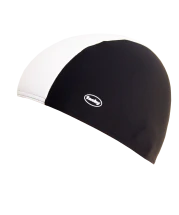 Шапочка для плавания Polyester/Elasthan Cap 3252-22, полиэстер, черный/белый