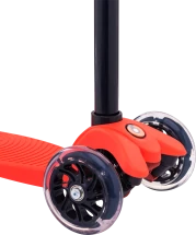 Самокат 3-колесный Snappy 3D, 120/80 мм, красный