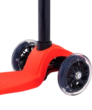 Самокат 3-колесный Snappy 3D, 120/80 мм, красный