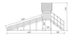 Зимняя горка Савушка Зима Wood 5 (скат 5м), фото 6