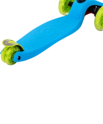 Самокат 3-колесный Snappy 3D, 120/80 мм, синий/зеленый, фото 5