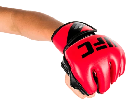 (UFC Перчатки MMA для грэпплинга 5 унций красные S/M), фото 1