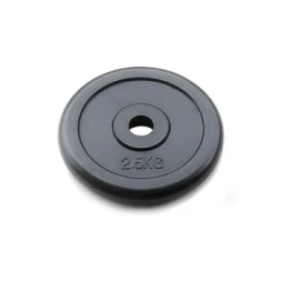 Диск JOHNS d26/d51 мм черный обрезиненный, 2,5кг, фото 1