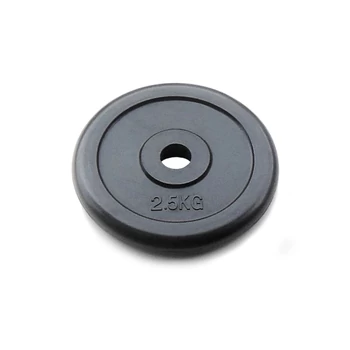 Диск JOHNS d26/d51 мм черный обрезиненный, 2,5кг, фото 1