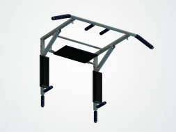 Турник 3в1 SportElite складной &quot;Workout&quot; разборный, серый, фото 1
