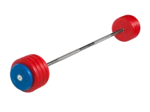 Штанга неразборная &quot;Barbell&quot; с цветными дисками d 25 мм, 50 кг