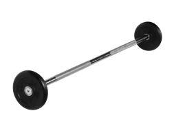 Штанга неразборная &quot;Barbell&quot; с чёрными дисками d 25 мм, 10 кг
