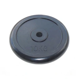 Диск JOHNS d26/d51 мм черный обрезиненный, 10кг, фото 1
