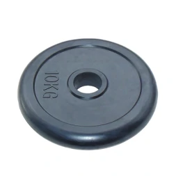 Диск JOHNS d26/d51 мм черный обрезиненный, 10кг, фото 2