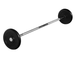 Штанга неразборная &quot;Barbell&quot; с чёрными дисками d 25 мм, 15 кг