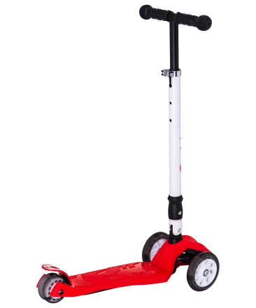 Самокат 3-колесный Smart 3D, 120/80 мм, красный, фото 2
