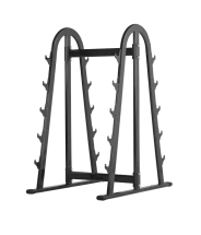 BRONZE GYM H-039 Подставка для грифов (ЧЁРНЫЙ)