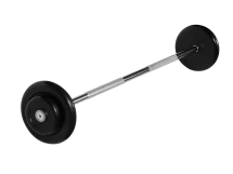 Штанга неразборная &quot;Barbell&quot; с чёрными дисками d 25 мм, 17,5 кг