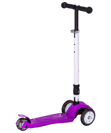 Самокат 3-колесный Smart 3D, 120/80 мм, фиолетовый, фото 2