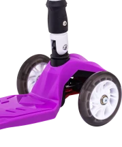 Самокат 3-колесный Smart 3D, 120/80 мм, фиолетовый