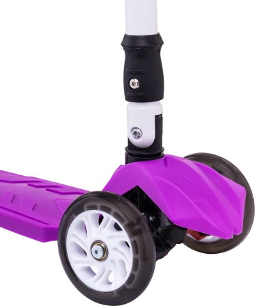Самокат 3-колесный Smart 3D, 120/80 мм, фиолетовый, фото 6