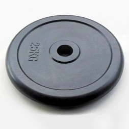 Диск JOHNS d51 мм черный обрезиненный, 25кг