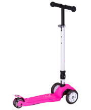 Самокат 3-колесный Smart 3D, 120/80 мм, розовый