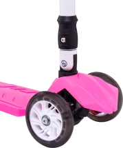 Самокат 3-колесный Smart 3D, 120/80 мм, розовый