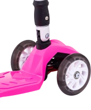 Самокат 3-колесный Smart 3D, 120/80 мм, розовый