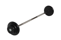 Штанга неразборная &quot;Barbell&quot; с чёрными дисками d 25 мм, 22,5 кг