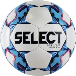 Мяч футб. &quot;SELECT Brillant Replica&quot; арт.811608-102, р.5, 32 пан., гл. ПВХ, маш.сш, бело-голубой, фото 1