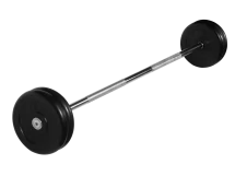 Штанга неразборная &quot;Barbell&quot; с чёрными дисками d 25 мм, 25 кг