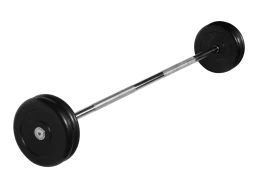Штанга неразборная &quot;Barbell&quot; с чёрными дисками d 25 мм, 25 кг